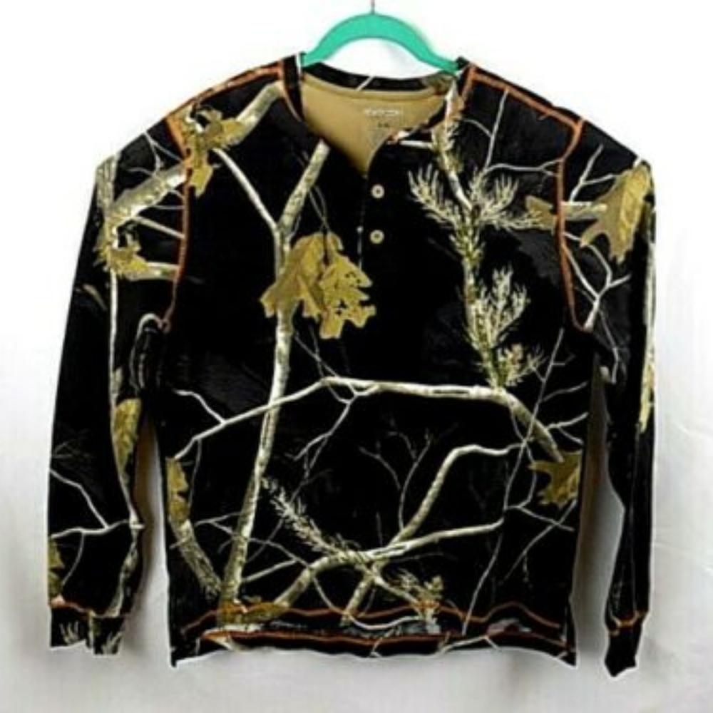 REALTREE shirt, Large, 57% cotton, 43% Poly